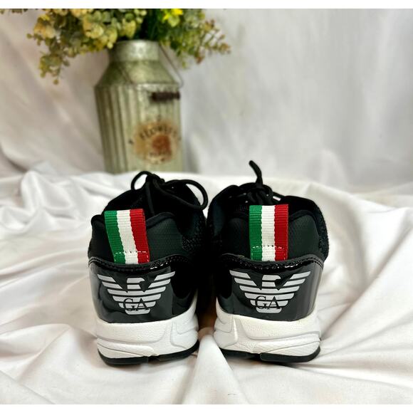 Emporio Armani Ea7 Crusher Distance Trainers Sneakers Mens Black 8 - Picture 11 of 16